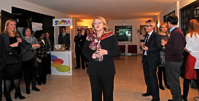 Turismo y viajes en FITUR 2012. Coctel en la Embajada de Serbia