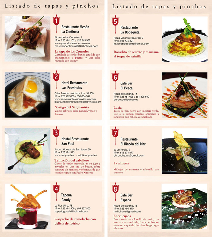 Turismo Viajes te invita a las V Jornadas de Tapas y Pinchos Medievales. Consuegra. Toledo
