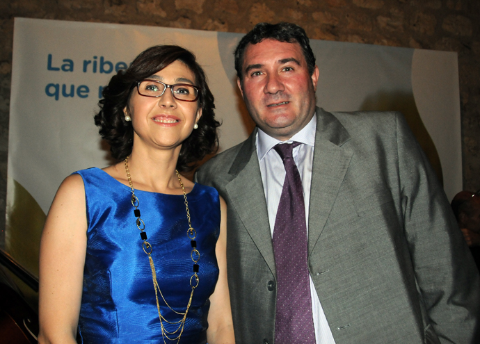 Raquel González, alcaldesa de Arande de Duero y Mario Cruz Leo