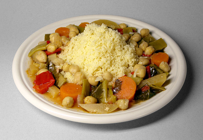 Cuscus hasta de flores