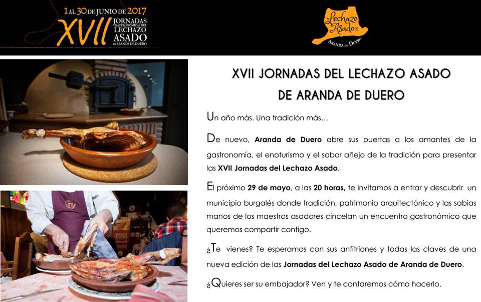 XVII Jornadas del Lechazo Asado de Aranda de Duero