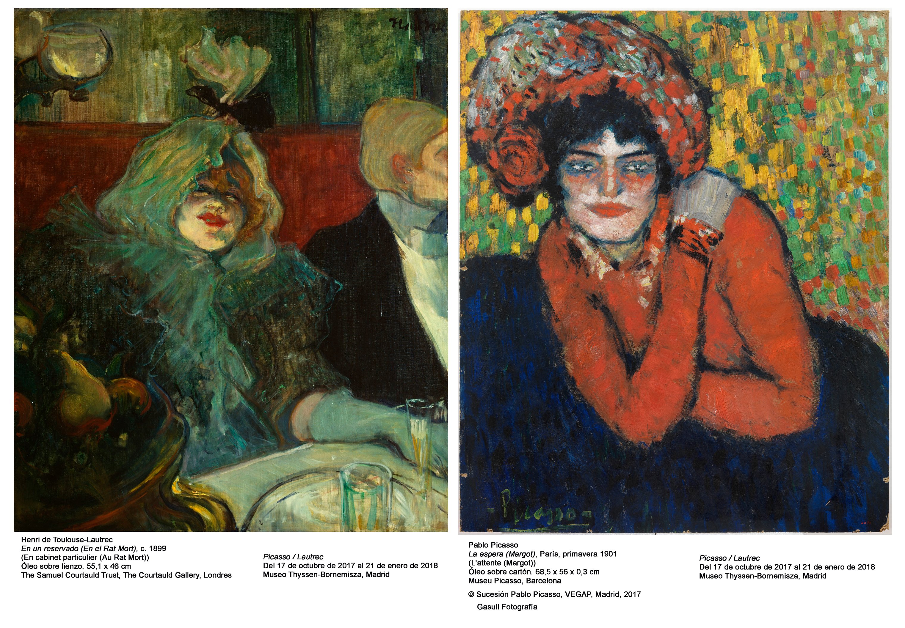 Picasso/Lautrec maestros de la modernidad en el Thyssen-Bornemisza de Madrid