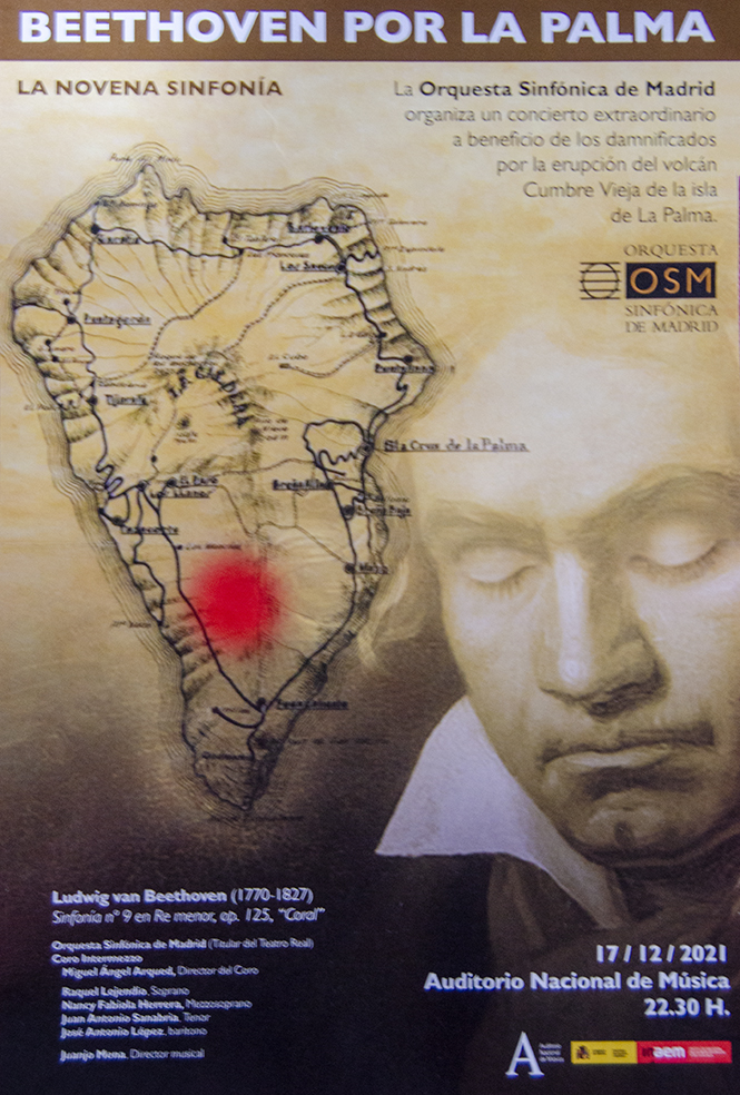 Concierto solidario con La Palma. La Novena de Beethoven sonará de una forma especial